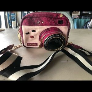 Betsy Johnson crossbody camera crossbody bag